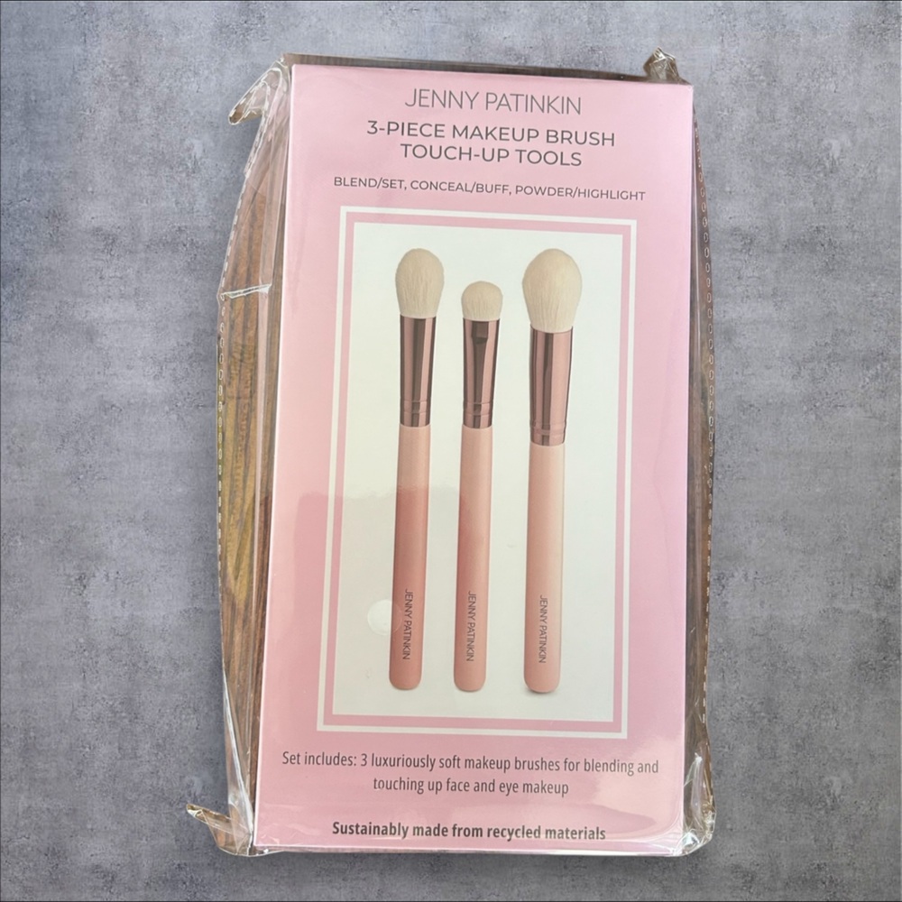 NIB Jenny Patinkin 3-Piece Makeup Brush Touch -Up Tools